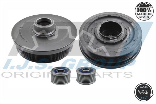 IJS GROUP Remskivesett, veivaksel 17-1137KIT Remskive veivaksel IJS GROUP V50 17-1137KIT billige
