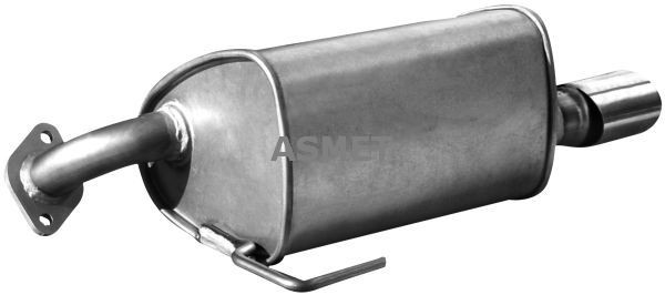 ASMET Mittenljuddämpare 17.001 17.001 ASMET resonator avgassystem Seat ALHAMBRA