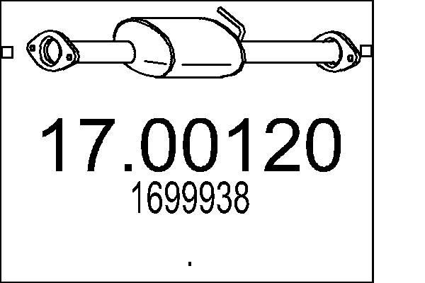MTS Partikkelfilter 17.00120 17.00120 Dieselpartikkelfilter LEXUS CT MTS