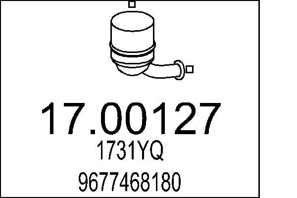MTS Partikkelfilter 17.00127 17.00127 Dpf JEEP WRANGLER MTS