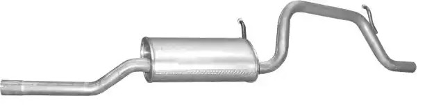 Bakre eksospotte POLMO 17.604 POLMO 17.604 Bakpotte OPEL AGILA 2000