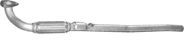 POLMO Tuyau d'échappement 17.614 17.614 Ligne d'échappement OPEL ZAFIRA POLMO