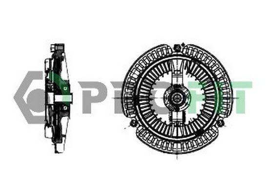 PROFIT Koppling till kylarfläkt 1720-3018 1720-3018 PROFIT Fläktkoppling Volkswagen