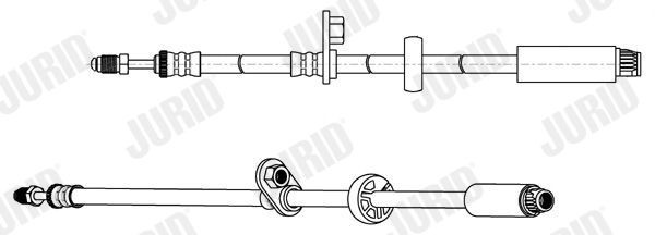 JURID Bremseslange 173103J Bremseslange JURID 2008 173103J billige