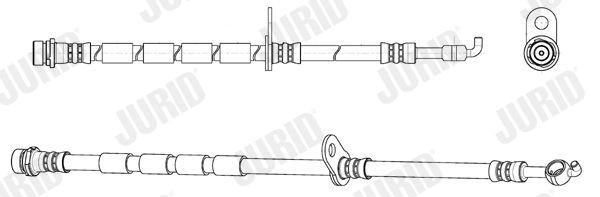 JURID Flexible de frein 173108J 173108J Flexible de frein JURID FORD KUGA