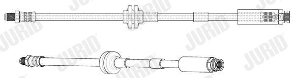 JURID Bremseslange 173124J Bremseslange JURID Ford KUGA 173124J
