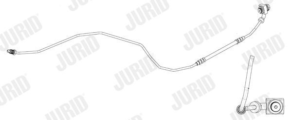 JURID Bremseslange 173205J 173205J Bremseslange AUDI Q5 JURID