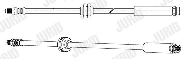 JURID Bremseslange 173212J 173212J Bremseslange CITROËN C3 JURID