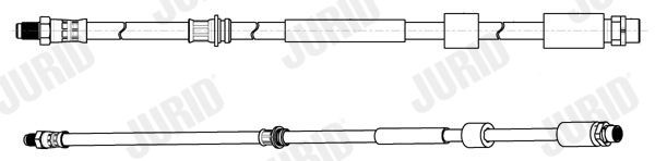 JURID Bromsslang 173260J 173260J JURID bromsslangar BMW 3-serie