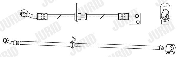 JURID Bremseslange 173261J 173261J JURID Bremseslanger Porsche billig