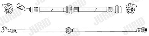 JURID Flexible de frein 173266J JURID Flexibles de frein LEXUS 173266J