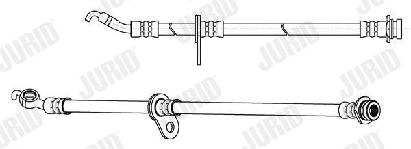 JURID Brake hose 173285J PORSCHE CAYENNE JURID brake hose 173285J