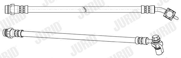 JURID Tubo flexível de travão 173293J Mangueira de freio JURID LEXUS 173293J
