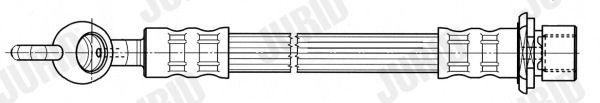 JURID Brake hose 173299J Porsche CAYENNE JURID brake hose 173299J