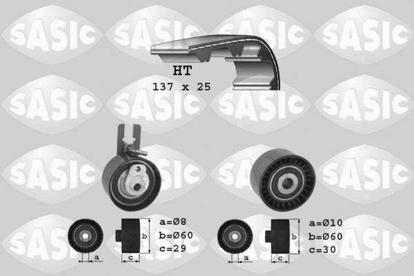 SASIC Sada ozubeného remeňa 1750019 Rozvodová sada SASIC Volvo C30 1750019
