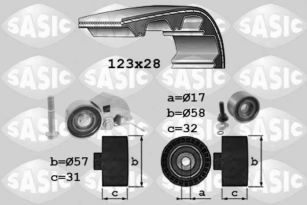 SASIC Zahnriemensatz 1756030 1756030 Zahnriemensatz KIA CARENS SASIC kaufen
