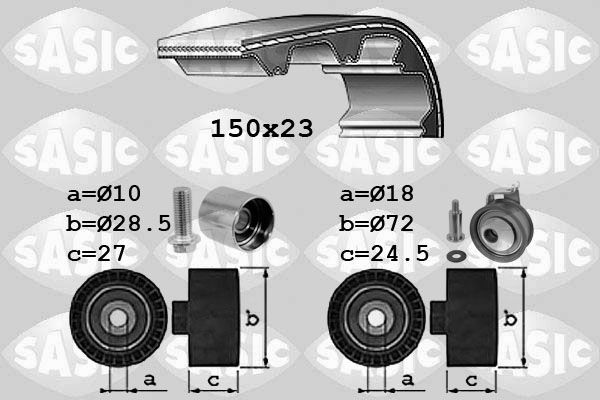 SASIC Zobsiksnas komplekts 1756052 1756052 Zobsiksnas komplekts SASIC SKODA OCTAVIA