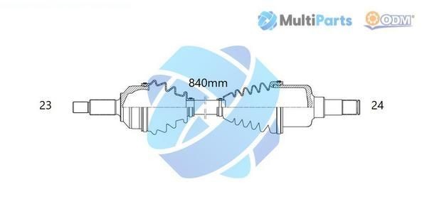 ODM-MULTIPARTS Veovõll 18-062330 18-062330 Veovõll SUBARU FORESTER ODM-MULTIPARTS