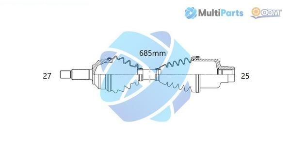 ODM-MULTIPARTS Veovõll 18-073090 18-073090 Veovõll SUBARU FORESTER ODM-MULTIPARTS