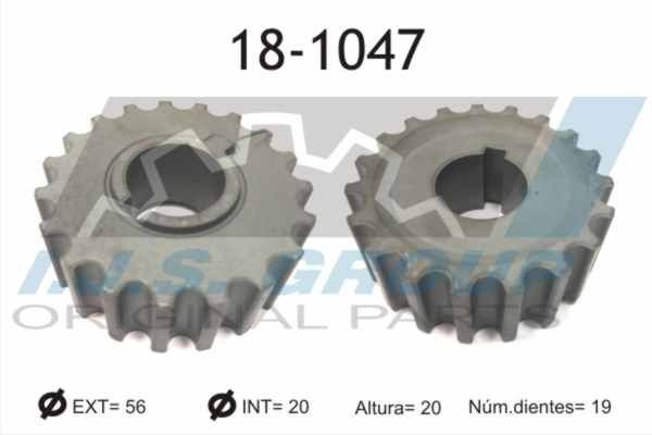 IJS GROUP Roda dentada, cambota 18-1047 Roda dentada cambota IJS GROUP Fiat 127 18-1047