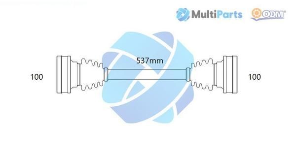 ODM-MULTIPARTS Hnací hriadeľ 18-213040 Hnací hriadeľ ODM-MULTIPARTS SHARAN 18-213040 lacné