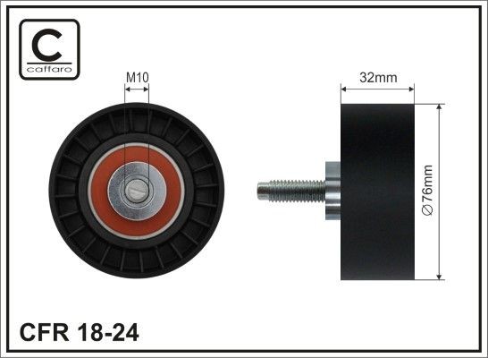 CAFFARO Poulie renvoi / transmission, courroie de distribution 18-24 Poulie renvoi / transmission, courroie de distribution CAFFARO BMW 18-24