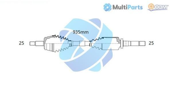 ODM-MULTIPARTS Veovõll 18-352080 Veovõll ODM-MULTIPARTS FORESTER 18-352080 odav