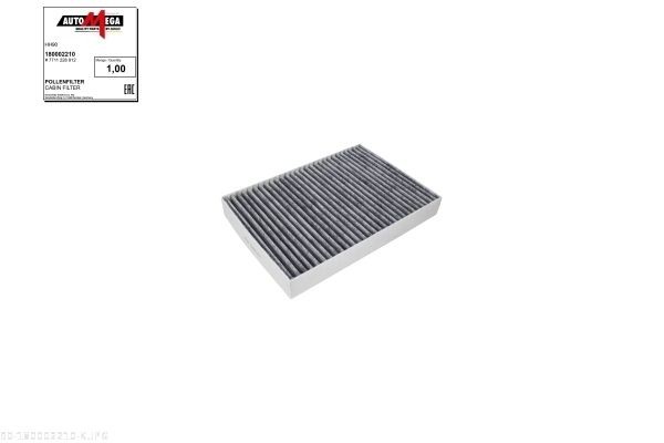 AUTOMEGA Kupéfilter 180002210 180002210 AUTOMEGA kupéluftfilter NISSAN JUKE