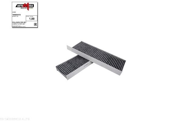 AUTOMEGA Filter, salongiõhk 180004410 180004410 Salongifilter AUTOMEGA FIAT 500