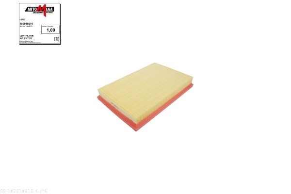 AUTOMEGA Filtro de ar 180018610 AUTOMEGA Filtro de ar SEAT 180018610