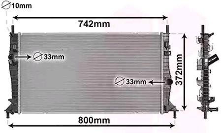 VAN WEZEL Radiateur 18002596 VAN WEZEL 18002596 originele Radiator ISUZU D-MAX prijs