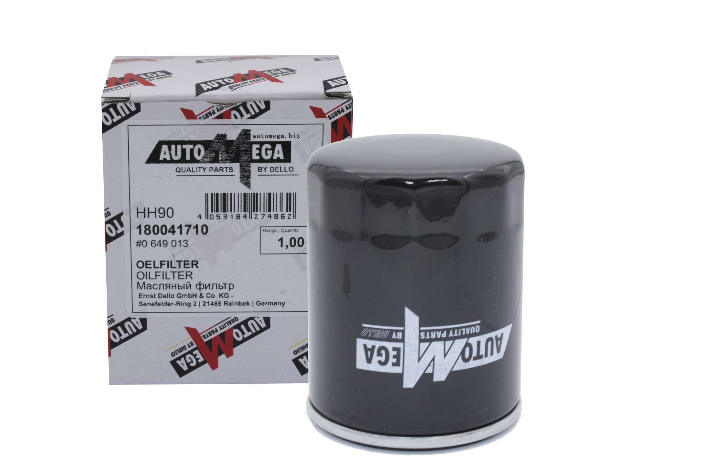 AUTOMEGA Oliefilter 180041710 180041710 Oliefilter FORD FUSION AUTOMEGA