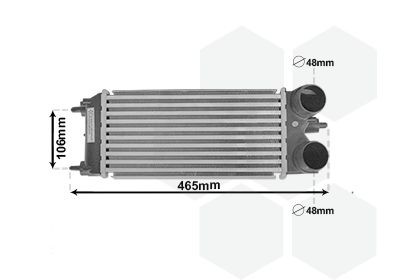 Välijäähdytin VAN WEZEL 18004701 VAN WEZEL 18004701 FORD FIESTA 2014 Välijäähdytin