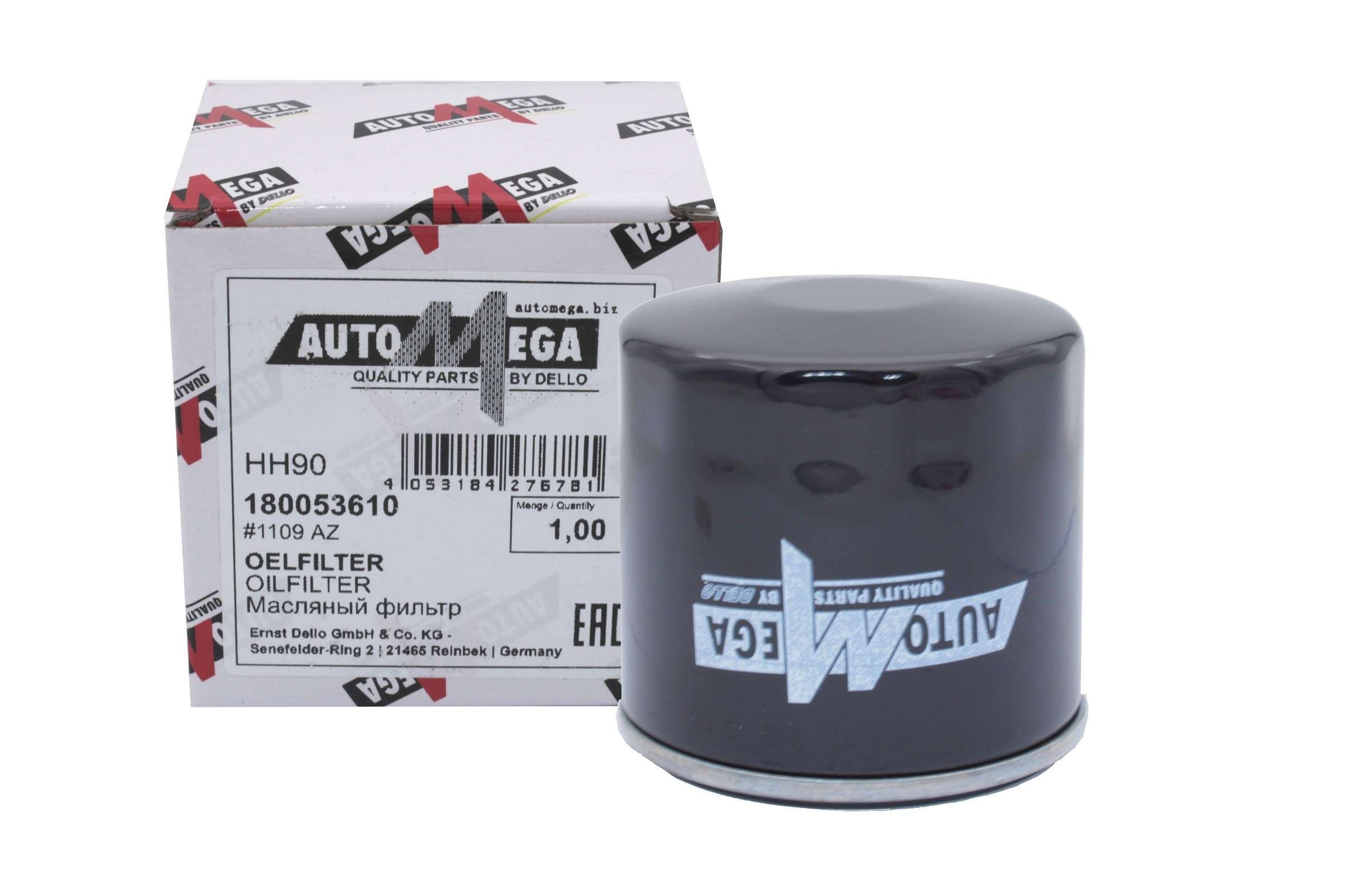 AUTOMEGA Õlifilter 180053610 Õlifilter AUTOMEGA Volvo V70 180053610