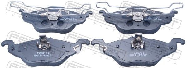 FEBEST Τακάκια φρένων 1801-ASGF 1801-ASGF Τακάκια φρένων FEBEST OPEL ASTRA
