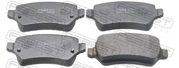 FEBEST Brake pad set 1801-ASHR 1801-ASHR FEBEST brake pads for OPEL CORSA