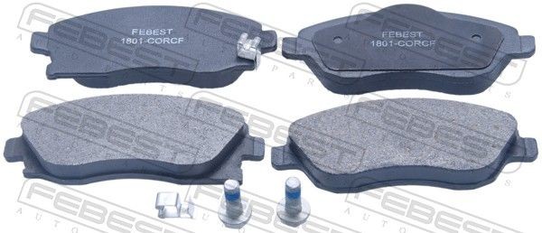 FEBEST Τακάκια φρένων 1801-CORCF Σετ τακάκια FEBEST Opel ASTRA 1801-CORCF