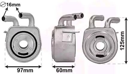VAN WEZEL Radiador de óleo, óleo do motor 18013706 18013706 Radiador de óleo JAGUAR XJS VAN WEZEL