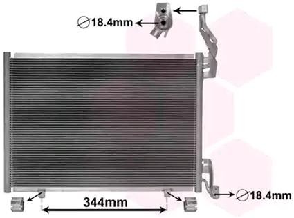 Kondensators, Gaisa kond. sistēma VAN WEZEL 18015702 VAN WEZEL 18015702 Kondicionieru radiatori Ford B-MAX 2015