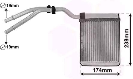 VAN WEZEL Värmepaket 18016700 Byta Värmepaket Ford Galaxy wa6 kostnad VAN WEZEL 18016700