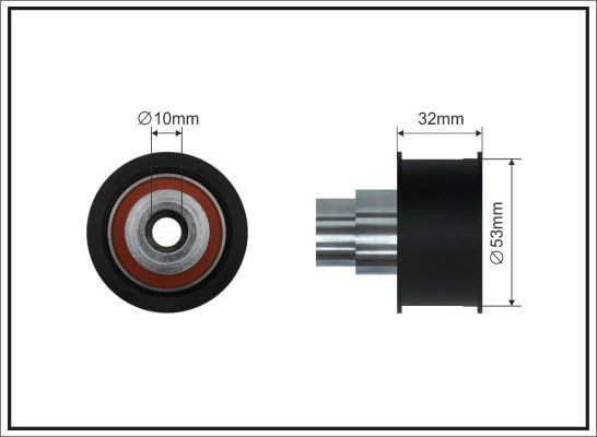 CAFFARO Geleiderol, distributieriem 182-89 Jaguar XE Geleide rol / omdraairol getande riem CAFFARO 182-89