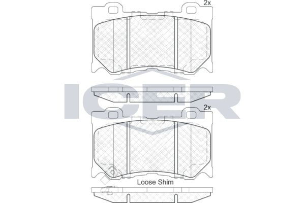 ICER Bromsbelägg 182089 182089 ICER bromsbelägg NISSAN INTERSTAR