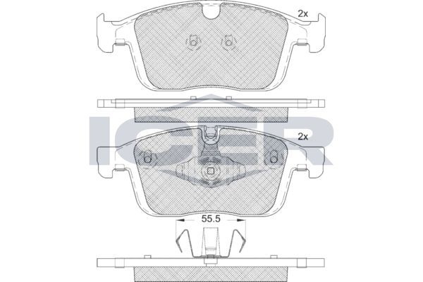 ICER Bremžu kluči 182266 Bremžu uzliku kompl., disku bremzes ICER V70 182266 lēti