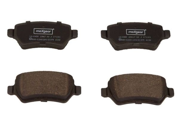 MAXGEAR Bremseklodser 19-0450 19-0450 Bremseklodssæt CHEVROLET TRAX MAXGEAR