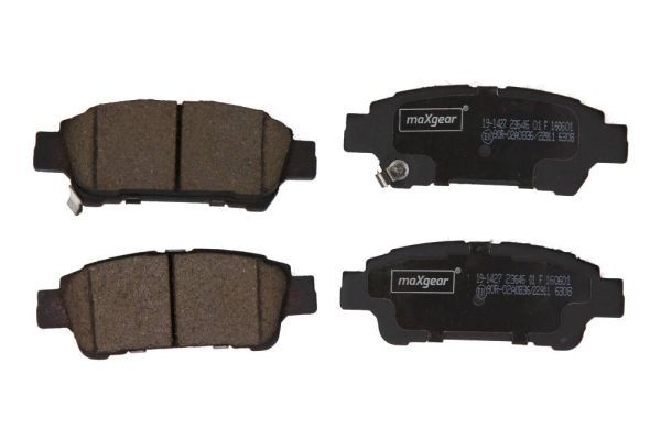 MAXGEAR Bromsbelägg 19-1427 MAXGEAR 19-1427 Bromsbelägg TOYOTA Isis I (AM10) 2.0 VVTi (ANM10G) 155 hk 2007