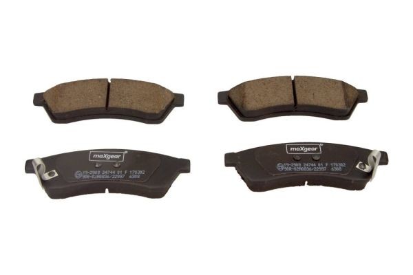 MAXGEAR Bromsbelägg 19-2908 MAXGEAR 19-2908 Bromsbelägg Epica KL1 original