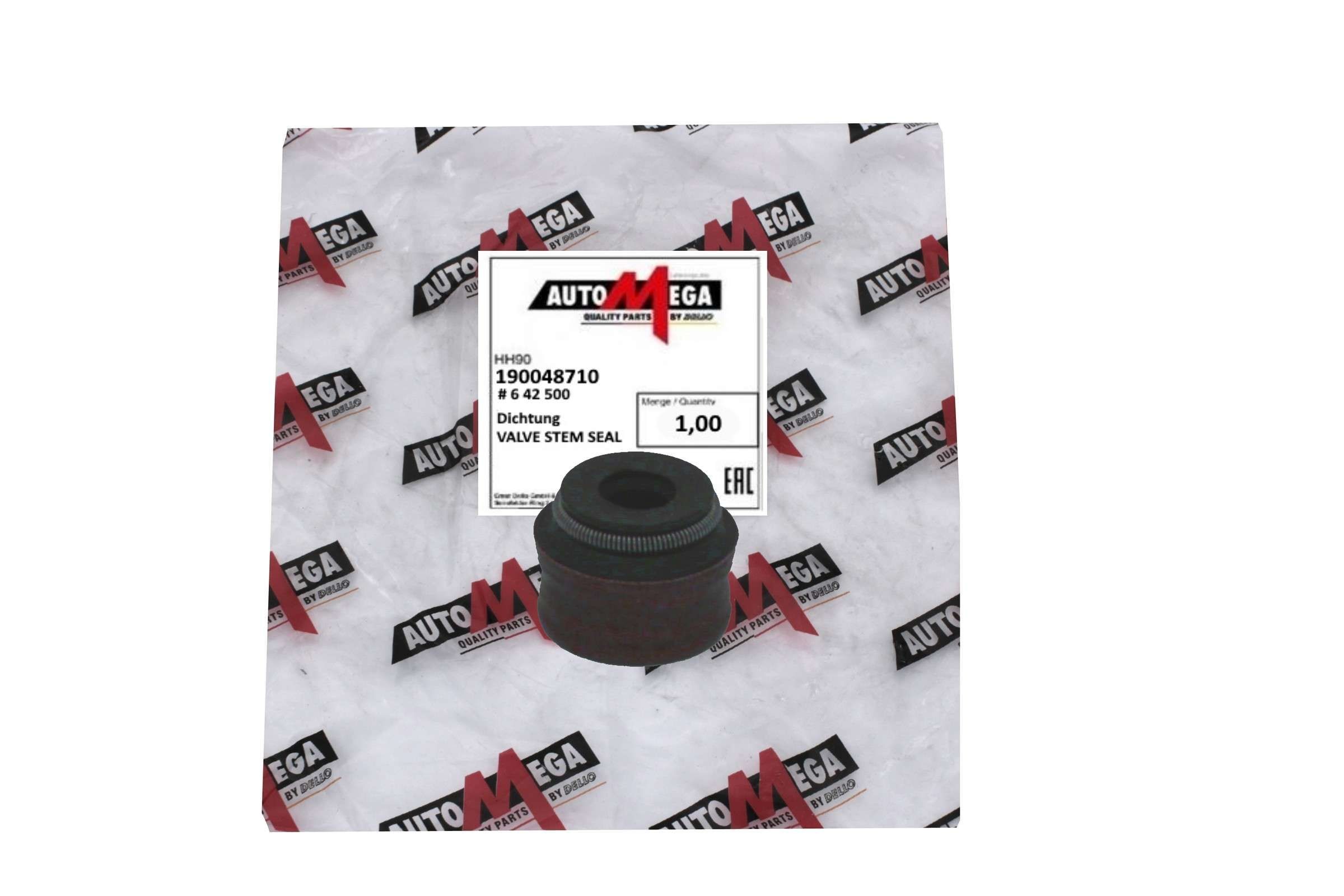 AUTOMEGA Blīvgredzens, Vārsta kāts 190048710 Blīvgredzens vārsta kāts AUTOMEGA Volkswagen POLO 190048710