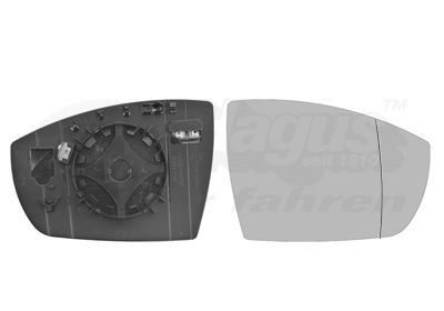 Speilglass, ytterspeil VAN WEZEL 1906838 VAN WEZEL 1906838: Sidespeil Ford KUGA 2023