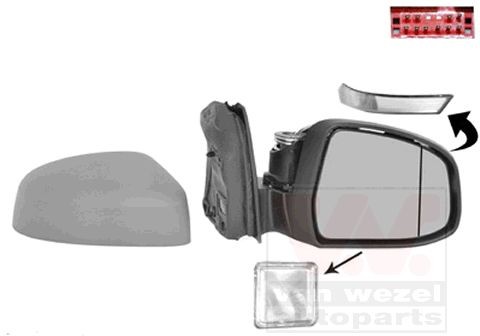 VAN WEZEL Ulkopeili 1945828 VAN WEZEL 1945828 FIAT STILO sivupeilit hinta