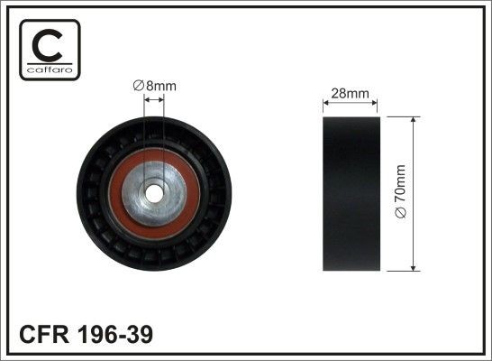 Seade- / juhtrull, soonrihm CAFFARO 196-39 CAFFARO 196-39 Juhtrull FIAT PUNTO 2004